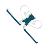 Storage Hook Rack Multipurpose Strong Bearing Capacity Waterproof Punch Free Towel Rack Holder for Home Blue - Front View