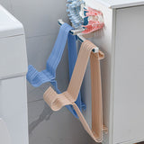 Storage Hook Rack Multipurpose Strong Bearing Capacity Waterproof Punch Free Towel Rack Holder for Home Blue