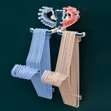 Storage Hook Rack Multipurpose Strong Bearing Capacity Waterproof Punch Free Towel Rack Holder for Home Blue - Close-Up Angle