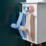 Storage Hook Rack Multipurpose Strong Bearing Capacity Waterproof Punch Free Towel Rack Holder for Home Blue