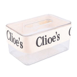 DIY Tissue Box Holder Opening Enlarged Transparent DIY Napkin Box with Webbing for Office Restaurant