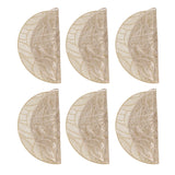 6 Pcs Round Placemat Gold Hollowed Eco Friendly PVC Heat Resistant 38cm Dining Table Mat - Rear View