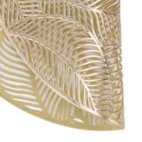 6 Pcs Round Placemat Gold Hollowed Eco Friendly PVC Heat Resistant 38cm Dining Table Mat - Extra Image