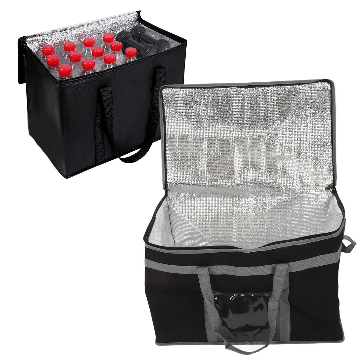 Insulated Bag 38L Large Capacity Reusable Cooler Bag Lunch Bag with 2 Handle for Food