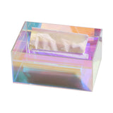 Tissue Box Holder Acrylic Storage Large Capacity Napkin Box for Washroom Living Room - Side View
