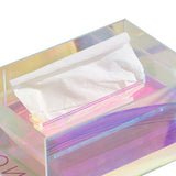 Tissue Box Holder Acrylic Storage Large Capacity Napkin Box for Washroom Living Room