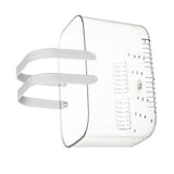 Clear Hand Basket Comfortable Handle Ventilation Holes Easy Access Versatile Fruit Storage Basket for Camping White