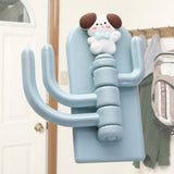 Self Adhesive Hanger Punch Free Rotating 3 Hooks Cute Animal Wall Door Holder for Keys Dog - Extra Image