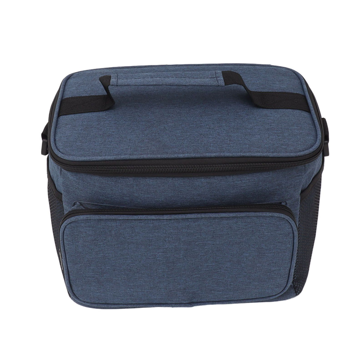 Lunch Bag 10L Collapsible Adjustable Strap Leakproof Portable Handle Insulated Lunch Bag for Camping Travel Beach Navy Blue