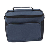 Lunch Bag 10L Collapsible Adjustable Strap Leakproof Portable Handle Insulated Lunch Bag for Camping Travel Beach Navy Blue