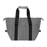 Camping Cooler Bag Leakproof Foldable Fresh Picnic Thermal Insulation Bag for Travel Work School Grey Large Size 20L