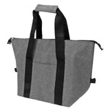 Camping Cooler Bag Leakproof Foldable Fresh Picnic Thermal Insulation Bag for Travel Work School Grey Large Size 20L - Top-Down View