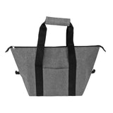 Camping Cooler Bag Leakproof Foldable Fresh Picnic Thermal Insulation Bag for Travel Work School Grey Small Size 10L - Front View