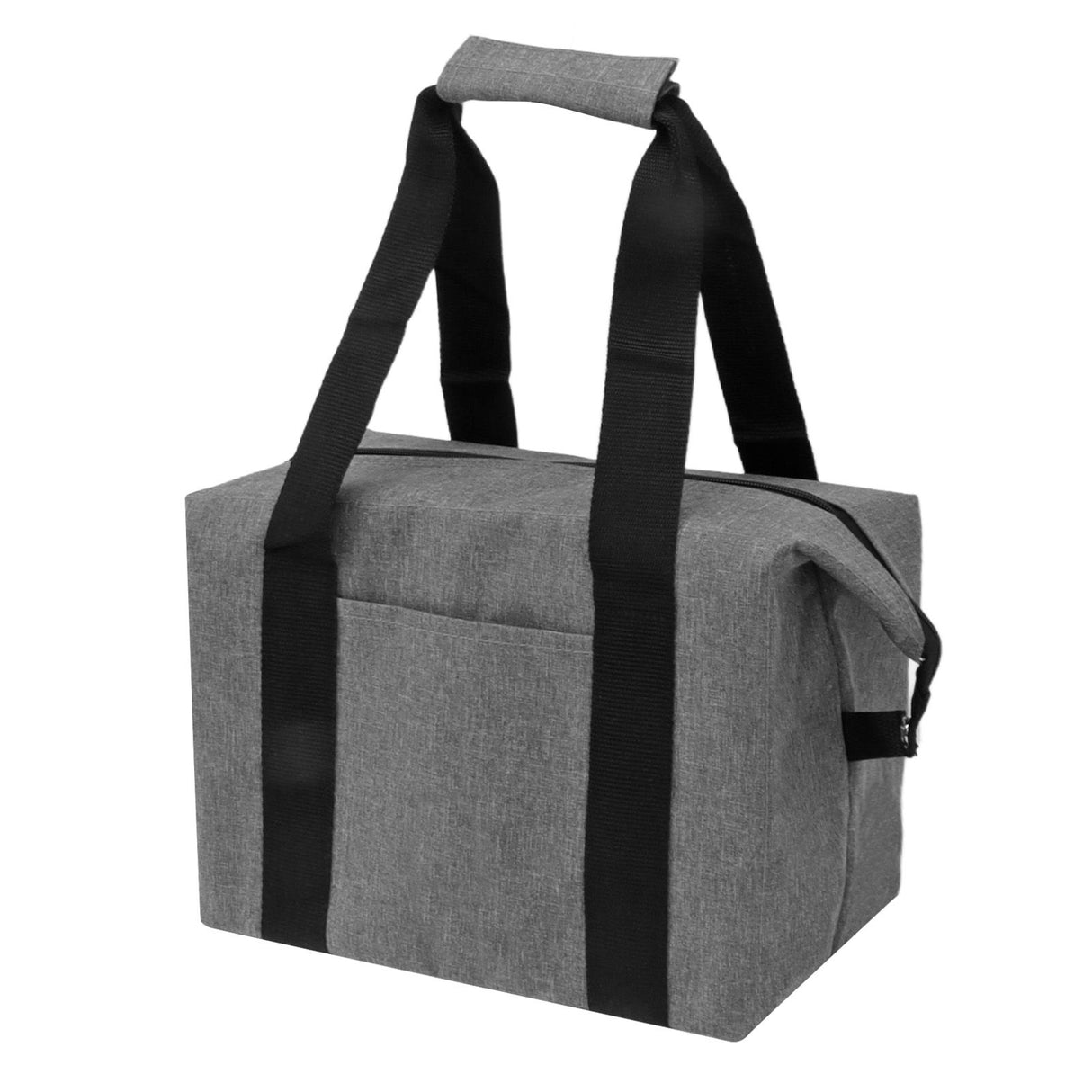 Camping Cooler Bag Leakproof Foldable Fresh Picnic Thermal Insulation Bag for Travel Work School Grey Small Size 10L