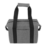 Camping Cooler Bag Leakproof Foldable Fresh Picnic Thermal Insulation Bag for Travel Work School Grey Small Size 10L - Low Angle
