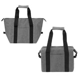 Camping Cooler Bag Leakproof Foldable Fresh Picnic Thermal Insulation Bag for Travel Work School Grey Small Size 10L