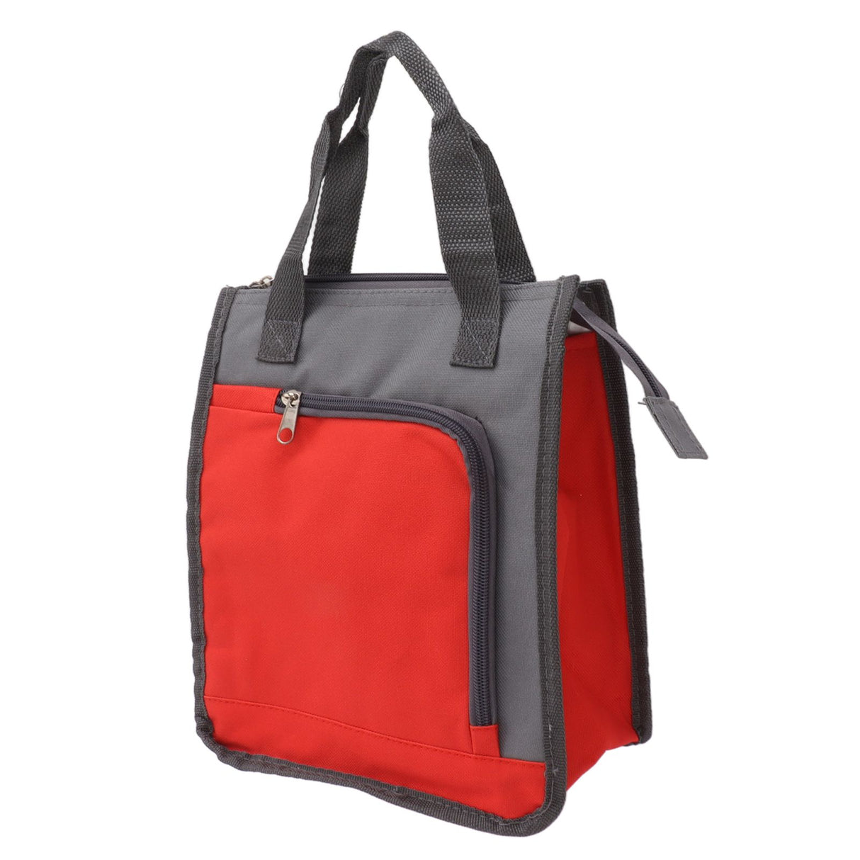 Insulated Refrigerated Bag Widened Handle Insulated Reusable Grocery Bag for Work Travel Hiking Food Delivery Red