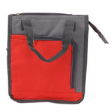 Insulated Refrigerated Bag Widened Handle Insulated Reusable Grocery Bag for Work Travel Hiking Food Delivery Red - 45-Degree Angle