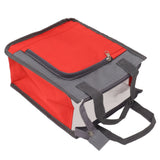 Insulated Refrigerated Bag Widened Handle Insulated Reusable Grocery Bag for Work Travel Hiking Food Delivery Red
