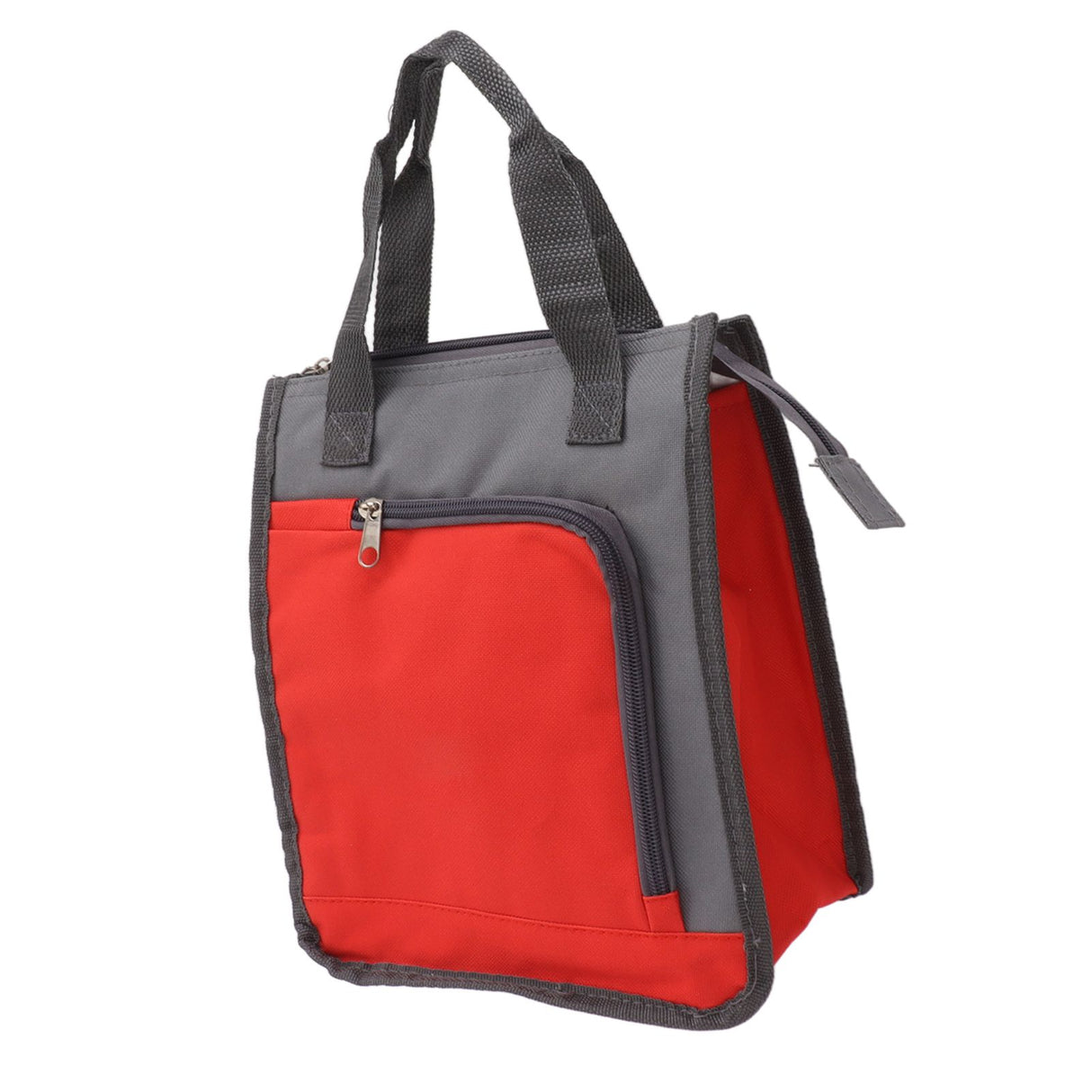 Insulated Refrigerated Bag Widened Handle Insulated Reusable Grocery Bag for Work Travel Hiking Food Delivery Red