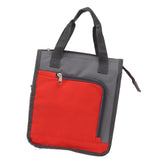 Insulated Refrigerated Bag Widened Handle Insulated Reusable Grocery Bag for Work Travel Hiking Food Delivery Red