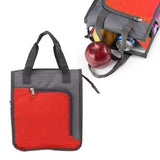 Insulated Refrigerated Bag Widened Handle Insulated Reusable Grocery Bag for Work Travel Hiking Food Delivery Red - Extra Image