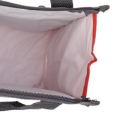 Insulated Refrigerated Bag Widened Handle Insulated Reusable Grocery Bag for Work Travel Hiking Food Delivery Red