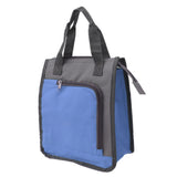 Insulated Refrigerated Bag Widened Handle Insulated Reusable Grocery Bag for Work Travel Hiking Food Delivery Blue