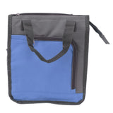 Insulated Refrigerated Bag Widened Handle Insulated Reusable Grocery Bag for Work Travel Hiking Food Delivery Blue - 45-Degree Angle