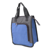 Insulated Refrigerated Bag Widened Handle Insulated Reusable Grocery Bag for Work Travel Hiking Food Delivery Blue