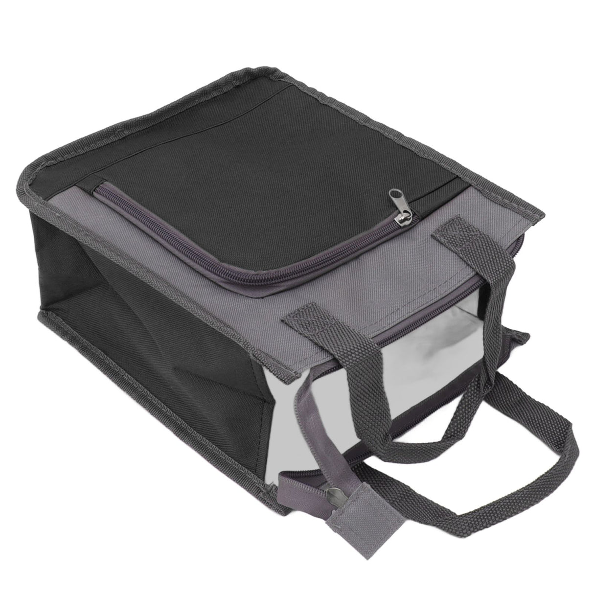 Insulated Refrigerated Bag Widened Handle Insulated Reusable Grocery Bag for Work Travel Hiking Food Delivery Black