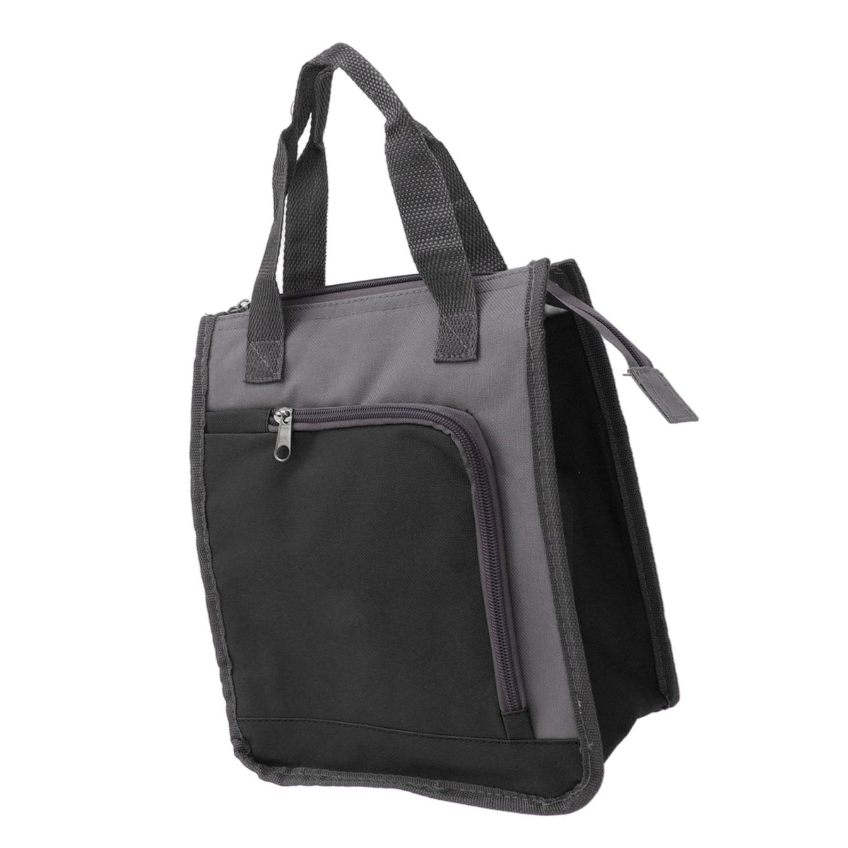 Insulated Refrigerated Bag Widened Handle Insulated Reusable Grocery Bag for Work Travel Hiking Food Delivery Black