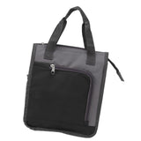 Insulated Refrigerated Bag Widened Handle Insulated Reusable Grocery Bag for Work Travel Hiking Food Delivery Black - Low Angle