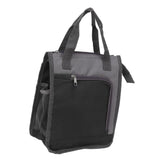 Insulated Refrigerated Bag Widened Handle Insulated Reusable Grocery Bag for Work Travel Hiking Food Delivery Black