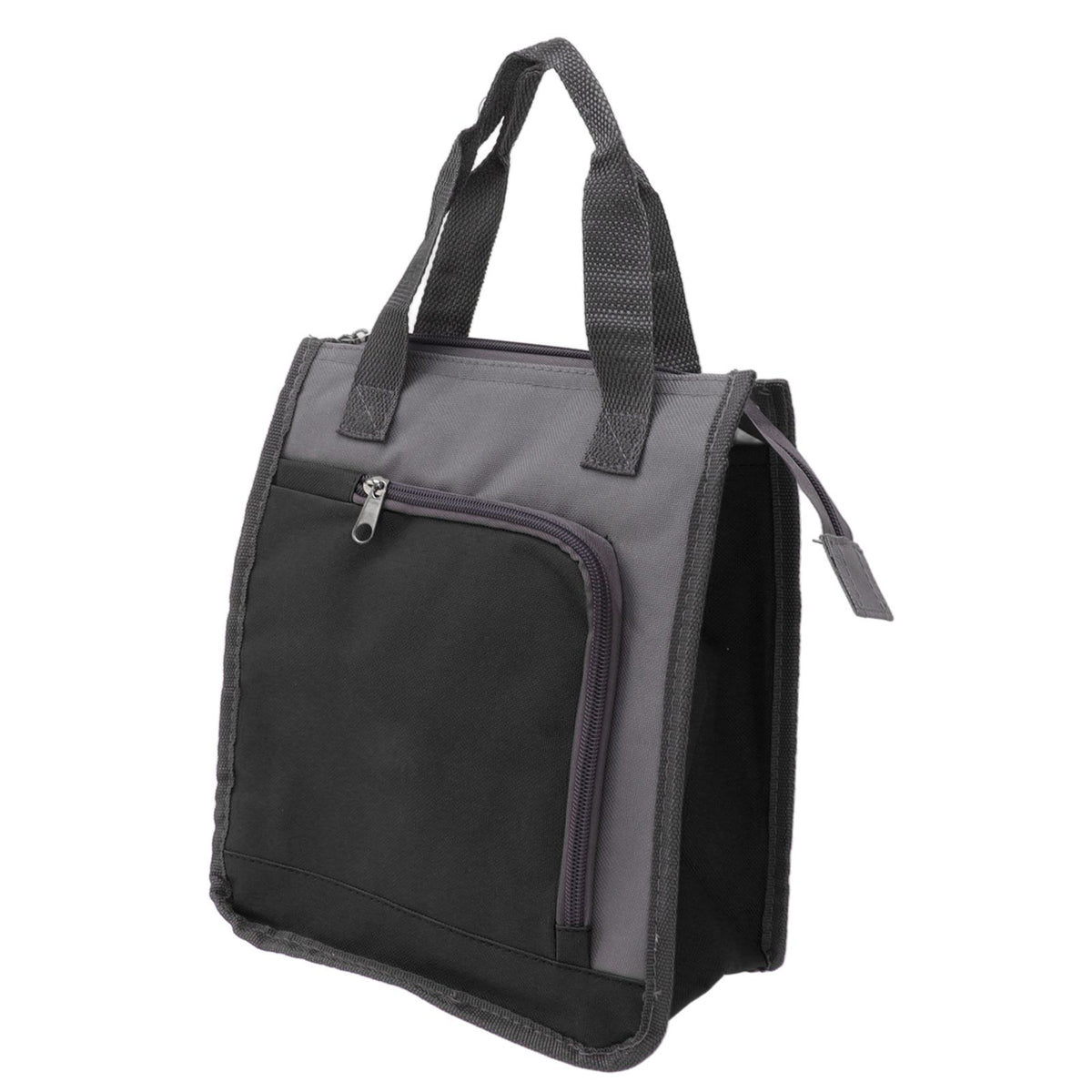 Insulated Refrigerated Bag Widened Handle Insulated Reusable Grocery Bag for Work Travel Hiking Food Delivery Black
