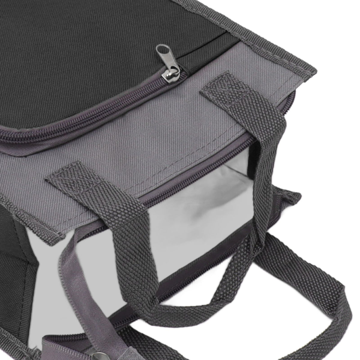 Insulated Refrigerated Bag Widened Handle Insulated Reusable Grocery Bag for Work Travel Hiking Food Delivery Black