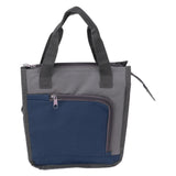 Insulated Refrigerated Bag Widened Handle Insulated Reusable Grocery Bag for Work Travel Hiking Food Delivery Dark Blue