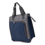 Insulated Refrigerated Bag Widened Handle Insulated Reusable Grocery Bag for Work Travel Hiking Food Delivery Dark Blue
