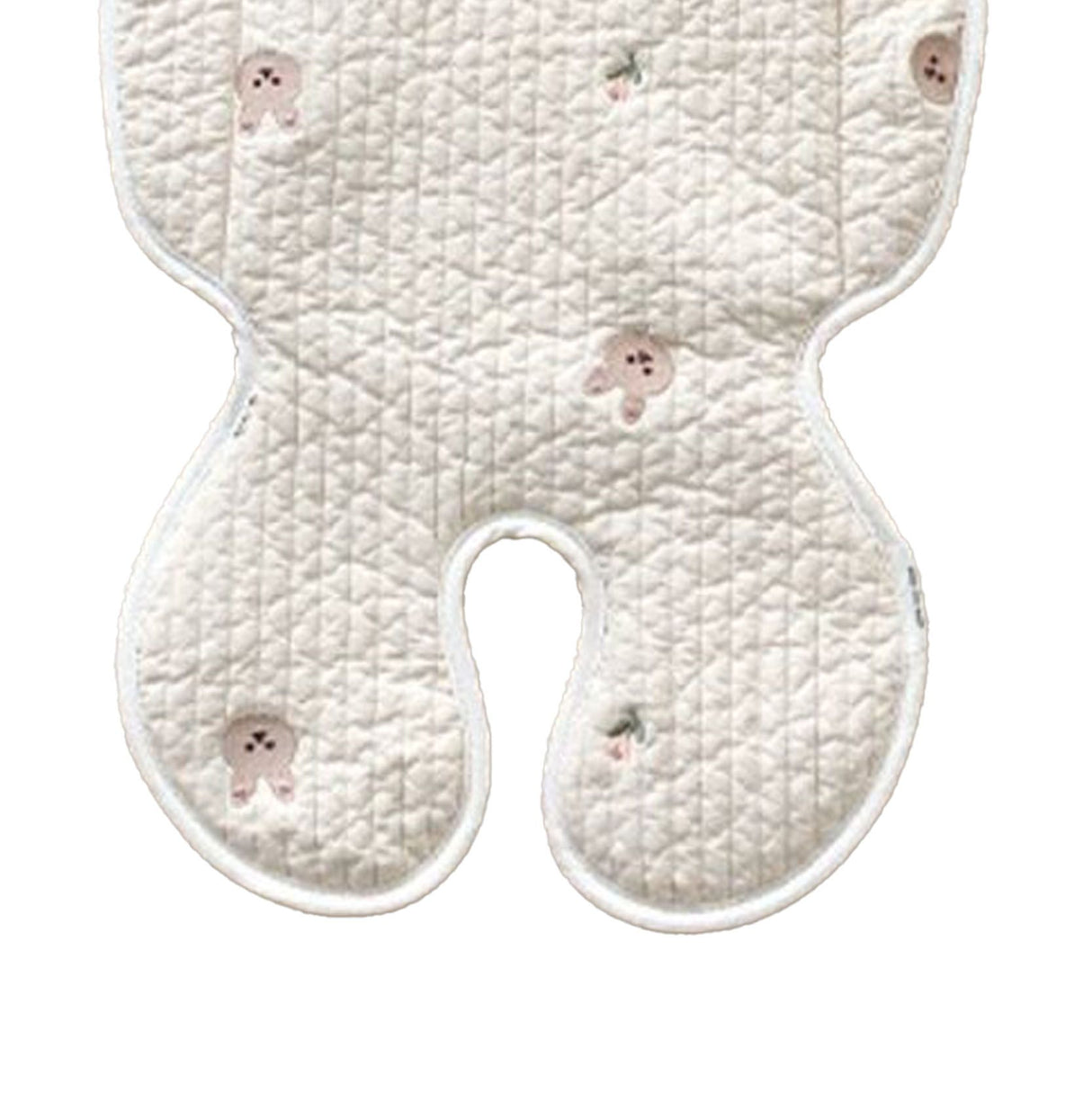 Soft Baby Stroller Seat Cushion Breathable Pure Cotton Infant Car Seat Head Neck Body Support Thin Style Rabbit