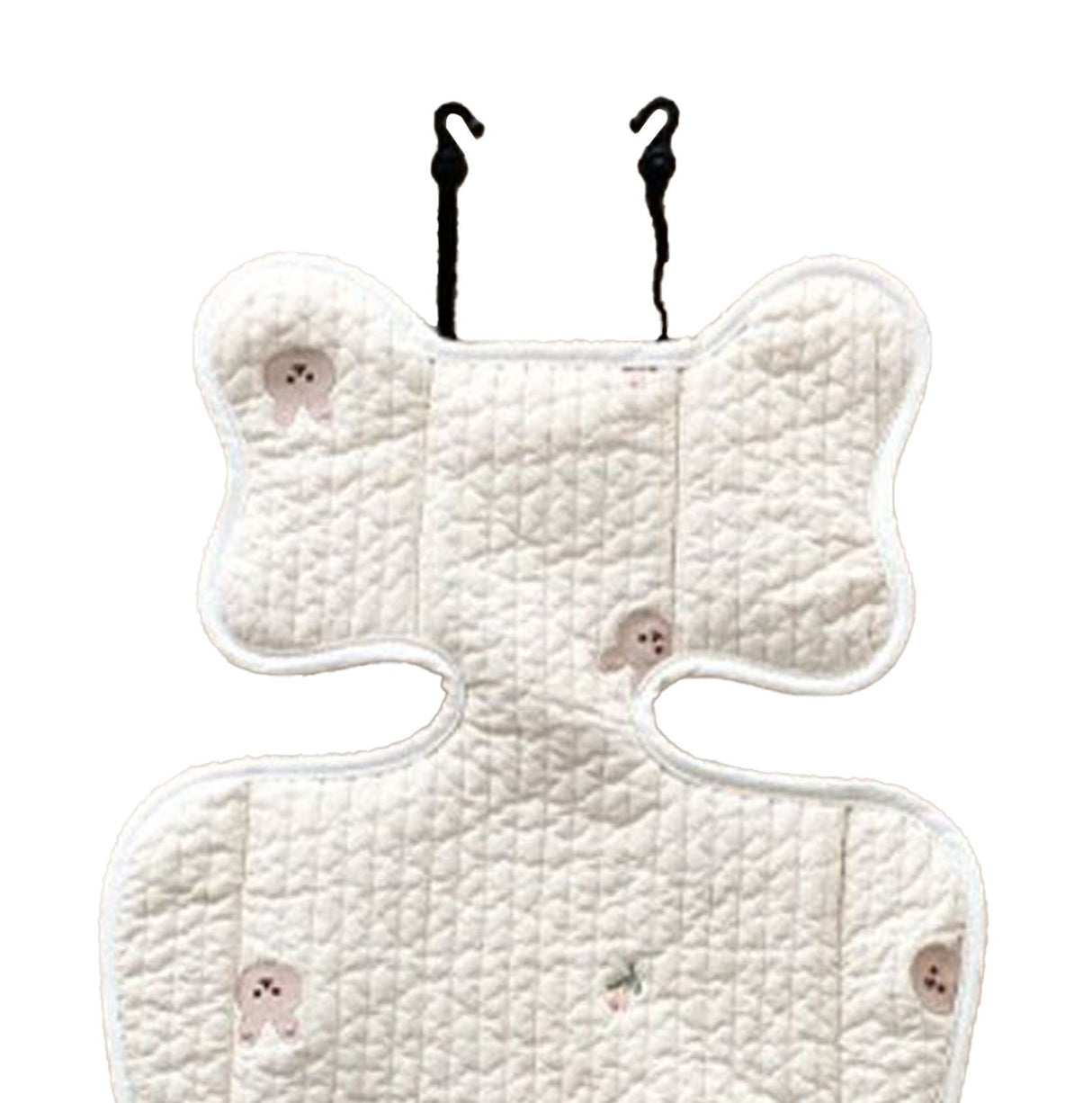 Soft Baby Stroller Seat Cushion Breathable Pure Cotton Infant Car Seat Head Neck Body Support Thin Style Rabbit