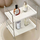 2 Tier Countertop Organizer Nordic Style Large Space Removable Cabinet Storage Shelf for Bedroom Bathroom Kitchen