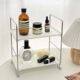2 Tier Countertop Organizer Nordic Style Large Space Removable Cabinet Storage Shelf for Bedroom Bathroom Kitchen - Extra Image