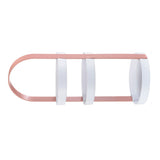 3 Layers Round Storage Rack Integral Handle 3 Layer Storage Round Stand for Bathroom Pink - Front View