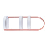 3 Layers Round Storage Rack Integral Handle 3 Layer Storage Round Stand for Bathroom Pink - Side View