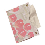 Paper Box Cover Large Cute PU Leather Facial Hand Paper Box Cover for Bedroom Living Room Cars Pink