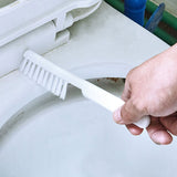 4 Pieces Toilet Bowl Brush Set Punch Free Wall Mounted Toilet Brush Holder with 3 Brush for Bathroom White