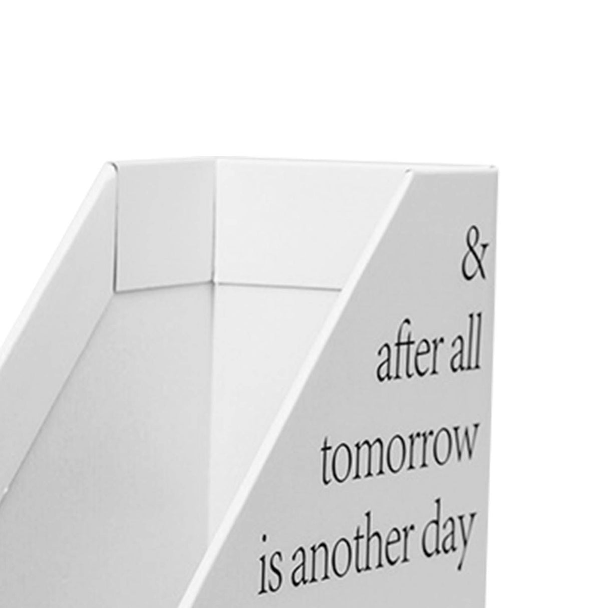 Vertical File Folder Bin Paper Number Marking Slim Desk Storage Organizer for Books Notebooks Magazines Envelopes 1