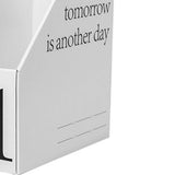 Vertical File Folder Bin Paper Number Marking Slim Desk Storage Organizer for Books Notebooks Magazines Envelopes 1