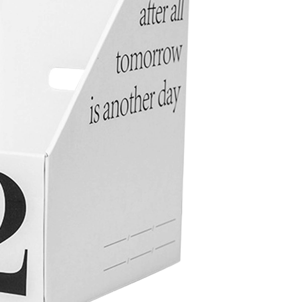 Vertical File Folder Bin Paper Number Marking Slim Desk Storage Organizer for Books Notebooks Magazines Envelopes 2