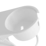 Desk Cup Holder Clip Space Saving Large Multifunctional Table Clamp Mug Stand for Beverage Bottle White - Low Angle